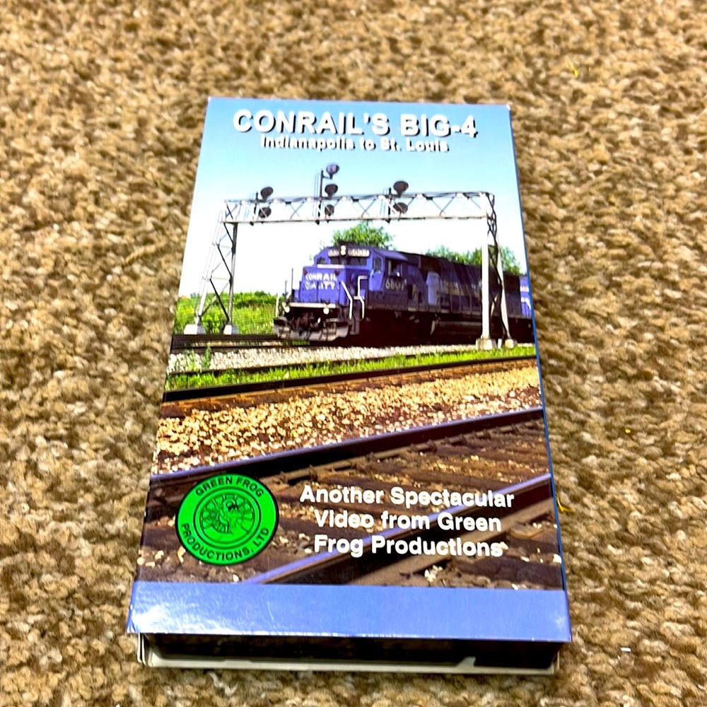 Conrail’s big 4 Indianapolis to St. Louis VHS 1998 video tape